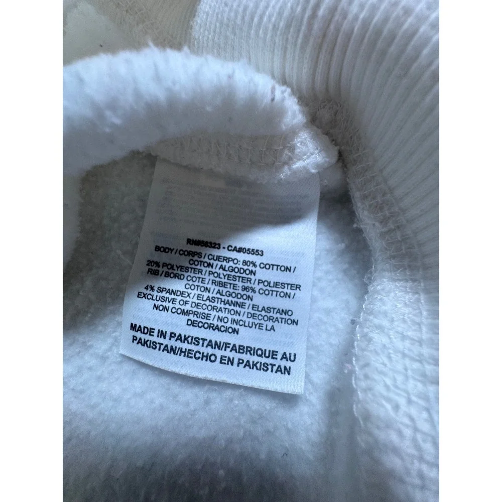 Nike Sweatshirt Mens XL White Mini Swoosh Crewneck Y2K Streetwear Pullover Boxy‎